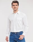 Men's Long Sleeve Classic Pure Cotton Poplin Shirt