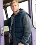 Men's Nylon Vest with Fleece Sleeves