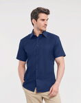 Men's Short Sleeve Tailored Oxford Shirt