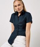 Kustom Kit Ladies Short Sleeve Tailored Workwear Oxford Shirt