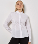 Kustom Kit Ladies Long Sleeve Tailored Mandarin Collar Shirt