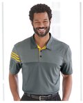 Men's Heathered 3-Stripes Colorblocked Polo