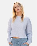 Women's Lightweight Crop Crewneck Sweatshirt